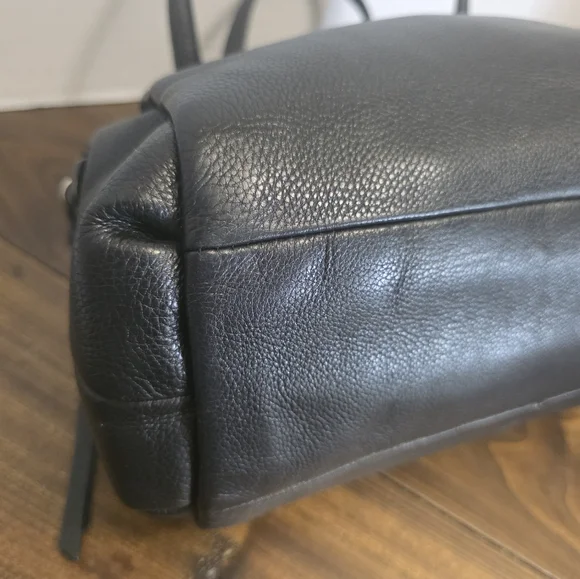 Coach Madison Georgie Satchel in black leather - Picture 12 of 15